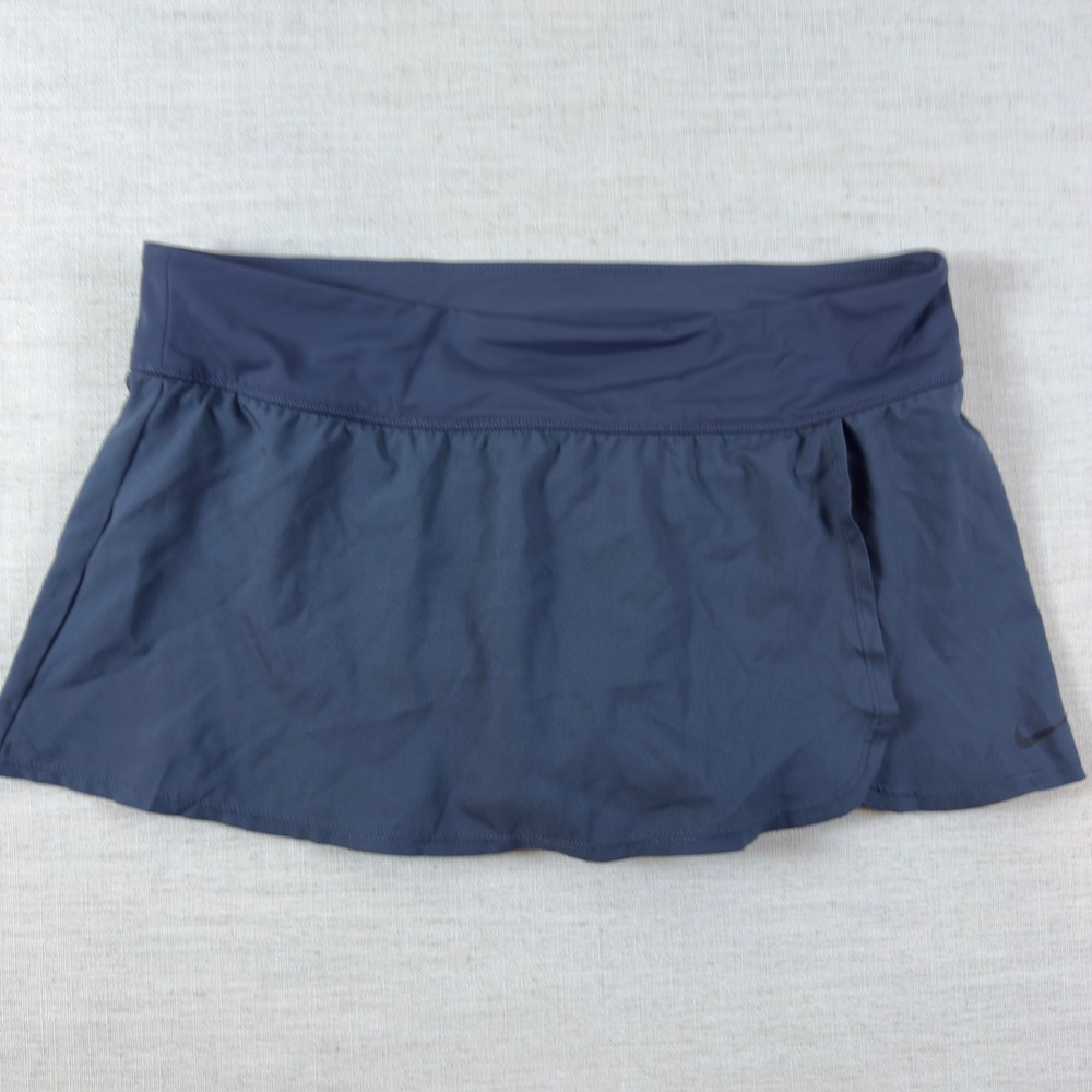 Nike Swim Skirted Bikini Bottom Blue NESS8203 Womens Large